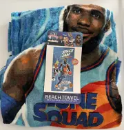 Space Jam Tune Squad Lebron James Beach Towel New Basketball Theme 28" x 58"