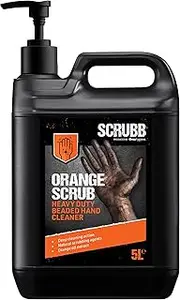 Orange Scrub Heavy Duty Beaded Hand Cleaner, Deep Cleaning Action with Scrubbing Agents, 5L Pump Top