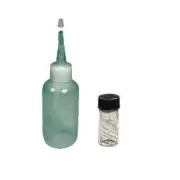 3oz Gold Pan Panning Sniffer Snuffer Bottle and Glass Vial