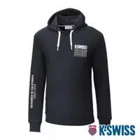 在飛比找PChome24h購物優惠-K-SWISS Fleece Hoodie刷毛連帽上衣-男-