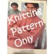 New Sirdar 5710 Legend Double Knitting Men Pullover Sweater Pattern