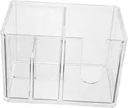 Mikinona Hairdressing Scissor Holder Salon Comb Organizer Transparent Storage Box for Hair Styling Tools Non Slip Display Rack for Hairdressers and Barbershops