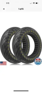 GYL 10 Inch Solid Tire: 60/70-6.5 Scooter Tires Replacement for Ninebot Max,