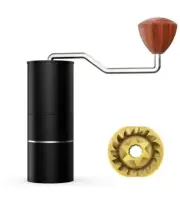 JUNOESQUE Manual Burr Coffee Grinder ACE48 Series Titanium-Coated Carbon Steel