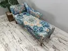 Chaise lounge sofa, Upolstered sofa, Blue daybed, Living room sofa, Sleeper sofa