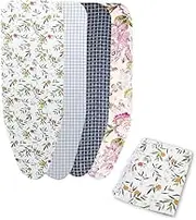 Small Ironing Board Cover 12x35in, Cotton Table Top Ironing Board Cover, Adjustable Heat Resistance Replacement Ironing Board Cover Easy Installation(Floral)