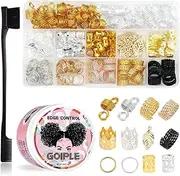 SHERONS Edge Control Wax for Women Strong Hold Non-greasy 4oz Pink with Braids Rings Beads for Hair Braids
