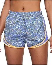 [Nike] Tempo ICON Clash Women's Running Shorts (Sapphire/Sapphire/Topaz Gold/White) Small