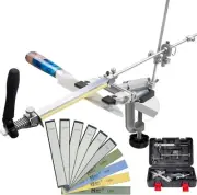 Versatile Knife Sharpener Kit with 4 Whetstones & 6 Diamond Stones for Precision