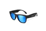 Bone Conduction Sunglasses Headsets Open Ear Wireless Headphones Bluetooth Earphone Glasses-Blue
