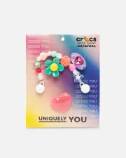 [CROCS] Crocs Trendy Jewellery Jibbitz Charms 5 Pack Multi - Size ONE ONE Multi