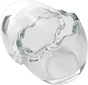SHOWERORO 6 Oz Glass Pudding Cups Eggshell Design Dessert Containers Jelly Making Molds Microwave Safe