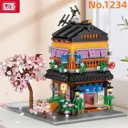 Loz LOZ Ideas Mini Block - Noodle House Building Bricks Set 31 x 23 x 9 cm