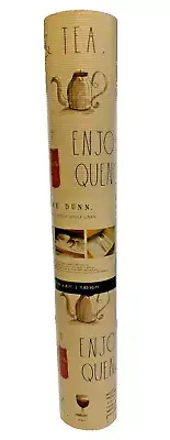 Rae Dunn Non-Adhesive Shelf Liner ENJOY QUENCH New