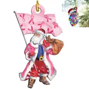 Christmas Hanging Ornaments Fist Santa Claus Pine Nut Door Hanging Pendant for Christmas Tree Decoration-Santa Claus