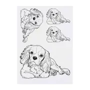 4 x 'Cavalier King Charles Spaniel' Temporary Tattoos / Transfers (TO00043971)