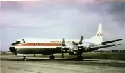 AMERICAN FLYERS AIRLINES L-188 ELECTRA ARDMORE OK AIRPORT / AIRCRAFT 345