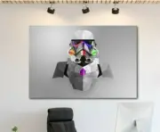 Storm Trooper Abstract Star Wars Canvas Wall Art