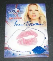 2017 Benchwarmer IRINA VORONINA America the Beautiful KISS Blue Auto/2 PLAYBOY