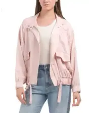 ZARA Women’s Pink Windbreaker Jacket Size Small NWT