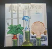 Fifth Avenue Crystal LTD Bottle Stoppers Tropics 3 Palm Tree, Dolphin & Shell