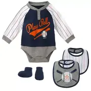 Outerstuff MLB Infant Houston Astros "Is It Game Time Yet" Creeper Set