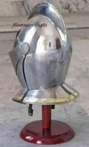 EUROPEAN CLOSED HELMET - MEDIEVAL KNIGHT ARMOUR HELMET - LARP ROLE PLAY COSTUME