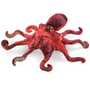 Red Octopus Hand Puppet