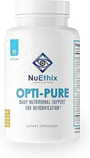 NuEthix Formulations Opti-Pure, Daily Nutritional Support for Detoxification Supplement, Supports Liver Function and Elimination of Toxins, 30 Serving Bottle