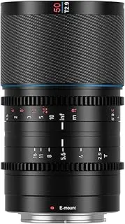 SIRUI Saturn 50mm T2.9 1.6X Full Frame Carbon Fiber Anamorphic Lens, Cine Lens Less Than 500g (Nature Flares, E Mount)