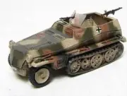 German WWII Light Half-track Personnel Carrier. Trident 90246 New 1/87 Plastic