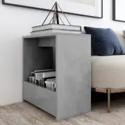 "Side Table Concrete Gray 20""x10.2""x20"" Chipboard"