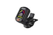 AROMA Guitar Tuner Clip On for Chromatic Guitar Bass Violin Ukulele Color LCD Display Screen Portable Guitar Tuner with Foldable Rotating Clip Universal Guitar Accessories (Black)