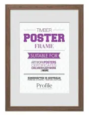 [Profile Australia] Australian Made Timber Poster Frame A2 A3 2 Pack in Chestnut