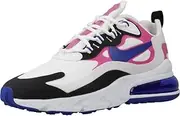 [Nike] Women's W Air Max 270 React Running Shoe, Multicolore Summit White Hyper Blue Cosmic Fuchsia Black, 3.5 UK