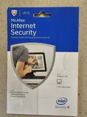 McAfee Internet Security 2015 - 1 PC No CD Drive Needed