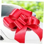 Big Car Bow (30 inch) Gift Bows, Giant Bow for Car, Birthday Bow, Huge Car Red