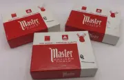 3 New Boxes Boxes of Master Billiard Chalk (36 Count), Aqua Green