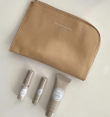 Penhaligon’s Amenity Set Hand Cream, Facial Mist, Lip Balm with Cosmetic Pouch