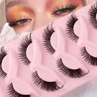 Fox Fur Lashes Looking Eyelashes 5 Pairs Lashes Effect Mink for Soft