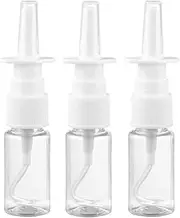 Mebamce 3pcs Nasal Spray Bottle Mist Spray Bottle Clear Empty Rhinitis Care Sprayer Direct Spray Container for Saline Essential Oils - 10ml
