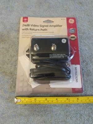 GE 24dB Video Signal Amplifier W/Return Path 73341 For UHF/VHF/FM