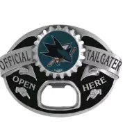 NHL San Jose Sharks Bottle Opener Belt BUCKLE NEW tailgaters