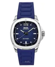 Mido Multifort TV Big Date Swiss Made Automatic 25 Jewels Rubber Strap Blue Dial M049.526.17.041.00 100M Mens Watch