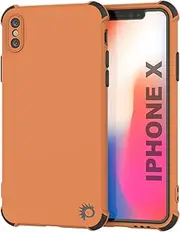 PPunkcase Designed for iPhone X Case [Sunshie Series] Protective & Lightweight TPU Case W/Shock Absorbing Corners Compatible with iPhone 10 (5.8") (2017) [Orange]