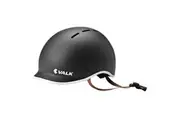 Valk Retro Bike Helmet, 56-61cm S, M, L Universal Dial Fit System, Jet Black