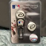 MLB Arizona Diamondbacks Baseball-Ball Mark Repair Tool & Hat Clip-Golf