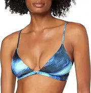 [Seafolly] Women's Twist Bralette Bikini Top Swimsuit, Ocean Ombre