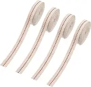 SEABABOO High-Quality Cotton Wick for Oil Lamps, 4 m Length, 1.3 cm Width, Flat Strand Wick, Replacement Wick for Various Types of Oil Lamps, Petroleum lamp Wick