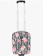 New Betsey Johnson Hardside Underseater Stripe Rose